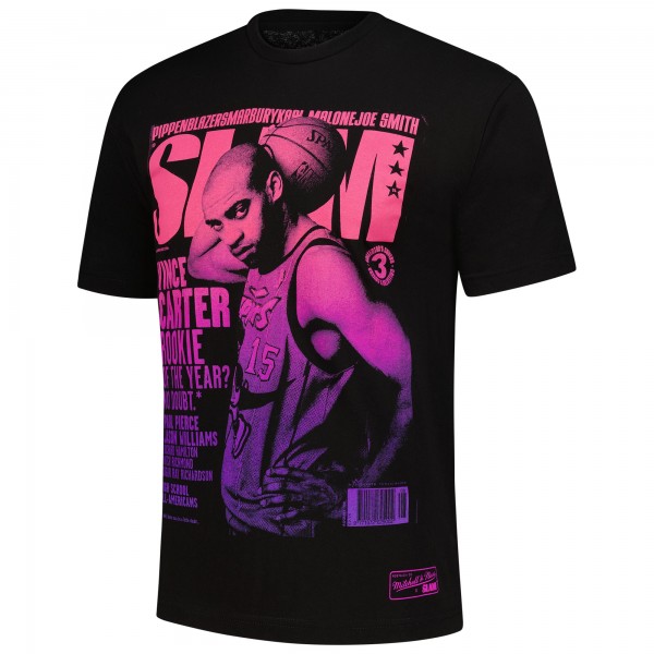 Toronto Raptors Vince Carter Mitchell & Ness Black SLAM Gradient T-Shirt