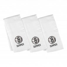 Brooklyn Nets Chad & Jake Infant Personalized Burp Cloth Three-Pack Set