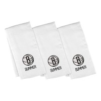 Brooklyn Nets Chad & Jake Infant Personalized Burp Cloth Three-Pack Set