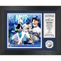Los Angeles Dodgers Shohei Ohtani Highland Mint 2024 National League MVP 11 x 14 Silver Coin Ticket Photo Mint