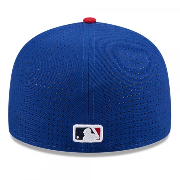 Бейсболка Los Angeles Dodgers New Era Blue/Red 2025 MLB All-Star Game Workout Side Patch 59FIFTY
