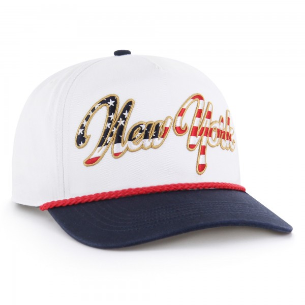 Бейсболка New York Yankees 47 White Patriotic Overhand Hitch