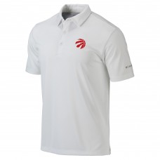 Toronto Raptors Columbia White Omni-Wick Drive Polo