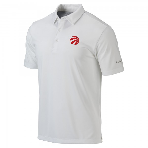 Toronto Raptors Columbia White Omni-Wick Drive Polo
