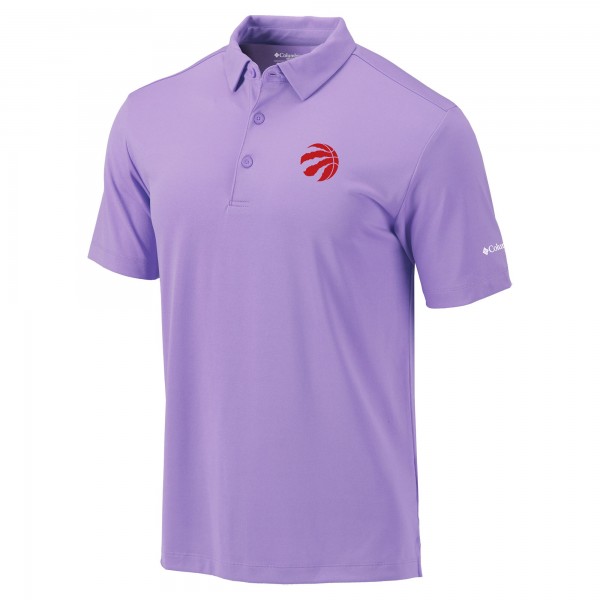 Toronto Raptors Columbia Purple Omni-Wick Drive Polo