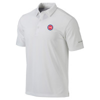 Detroit Pistons Columbia White Omni-Wick Drive Polo