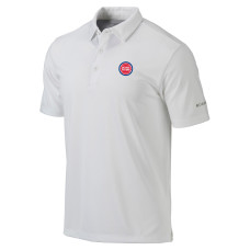Detroit Pistons Columbia White Omni-Wick Drive Polo
