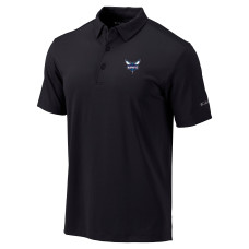 Поло Charlotte Hornets Columbia Black Omni-Wick Drive