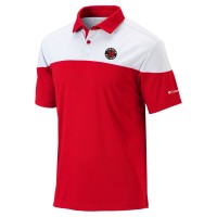 Toronto Raptors Columbia Red Omni-Wick Best Ball Polo