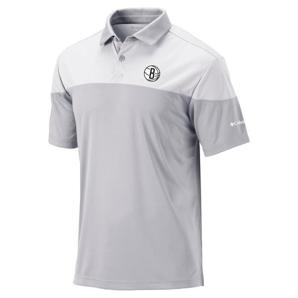 Поло Brooklyn Nets Columbia Gray Omni-Wick Best Ball