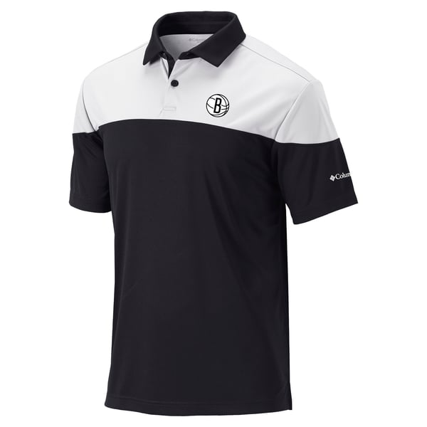 Поло Brooklyn Nets Columbia Black Omni-Wick Best Ball