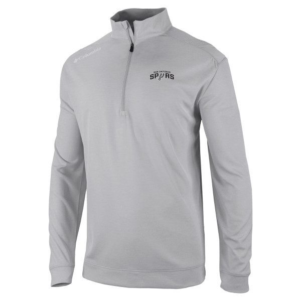 San Antonio Spurs Columbia Gray Oakland Downs Quarter-Zip Pullover