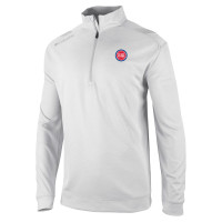 Detroit Pistons Columbia White Oakland Downs Quarter-Zip Pullover