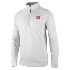 Detroit Pistons Columbia White Oakland Downs Quarter-Zip Pullover