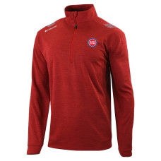 Detroit Pistons Columbia Red Oakland Downs Quarter-Zip Pullover