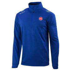 Detroit Pistons Columbia Blue Oakland Downs Quarter-Zip Pullover