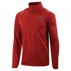 Toronto Raptors Columbia Red Oakland Downs Quarter-Zip Pullover