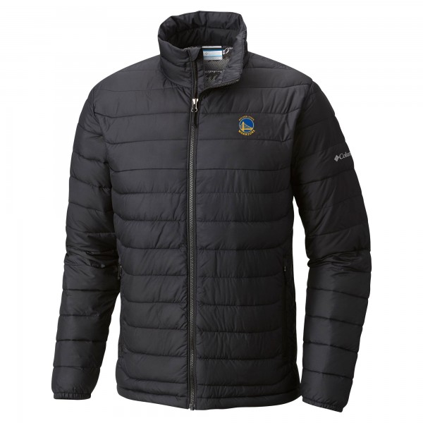 Куртка Golden State Warriors Columbia Black Powder Lite Omni-Heat Reflective