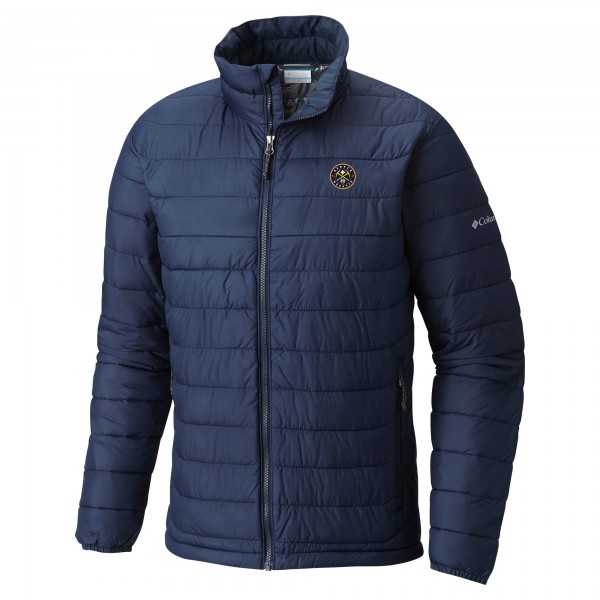 Denver Nuggets Columbia Navy Powder Lite Omni-Heat Reflective Full-Zip Jacket