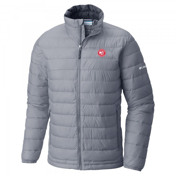 Кофта на молнии Atlanta Hawks Columbia Gray Powder Lite Omni-Heat Reflective