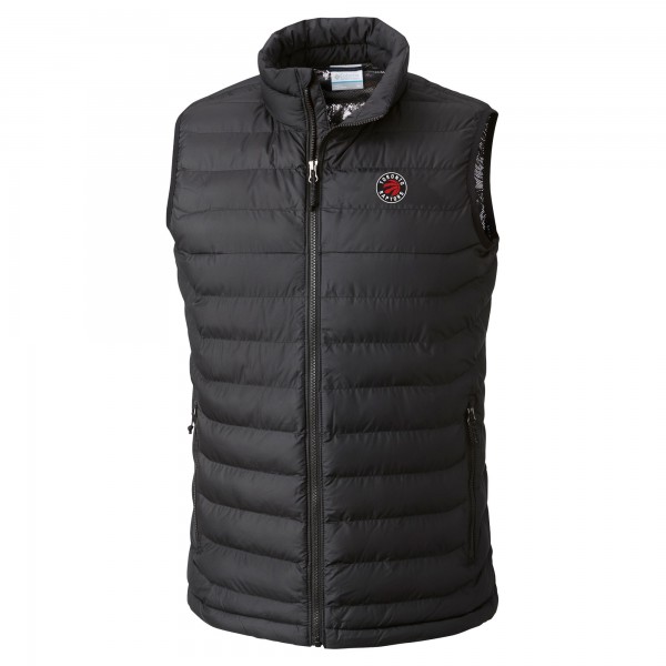 Toronto Raptors Columbia Black Powder Lite Omni-Heat Reflective Full-Zip Vest