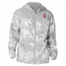 Detroit Pistons Columbia Gray Camo Flash Challenger Windbreaker Full-Zip Jacket