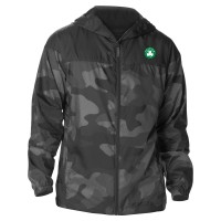 Boston Celtics Columbia Black Camo Flash Challenger Windbreaker Full-Zip Jacket