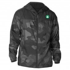 Boston Celtics Columbia Black Camo Flash Challenger Windbreaker Full-Zip Jacket