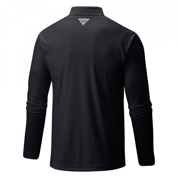 Boston Celtics Columbia Black Terminal Tackle Raglan Omni-Shade Quarter-Zip Jacket