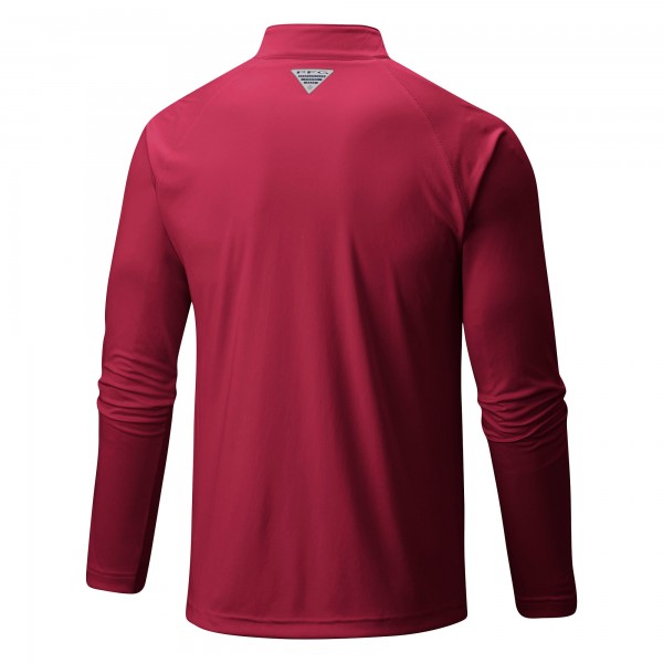 Cleveland Cavaliers Columbia Wine Terminal Tackle Raglan Omni-Shade Quarter-Zip Jacket