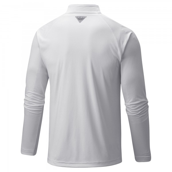 Кофта на короткой молнии Chicago Bulls Columbia White Terminal Tackle Raglan Omni-Shade
