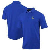 Golden State Warriors Columbia Royal Omni-Wick Even Lie Polo