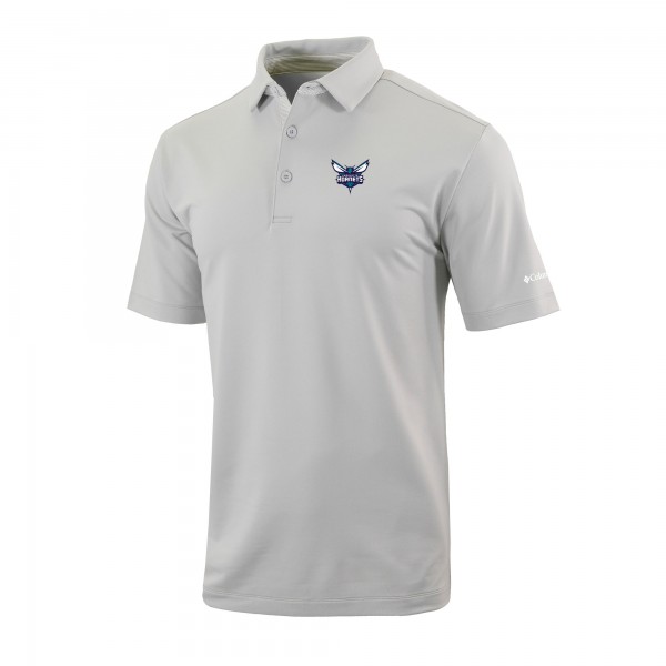 Поло Charlotte Hornets Columbia Gray Omni-Wick Even Lie