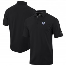 Поло Charlotte Hornets Columbia Black Omni-Wick Even Lie