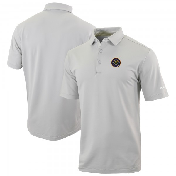 Denver Nuggets Columbia Gray Omni-Wick Even Lie Polo