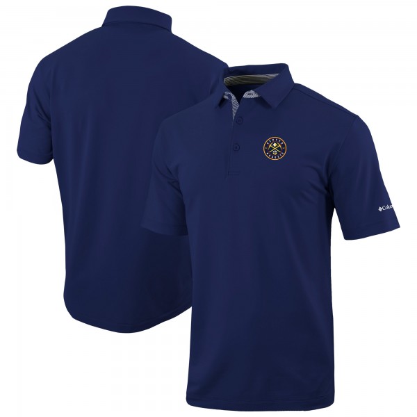 Denver Nuggets Columbia Navy Omni-Wick Even Lie Polo