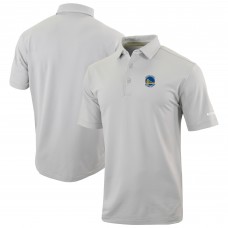 Golden State Warriors Columbia Gray Omni-Wick Even Lie Polo