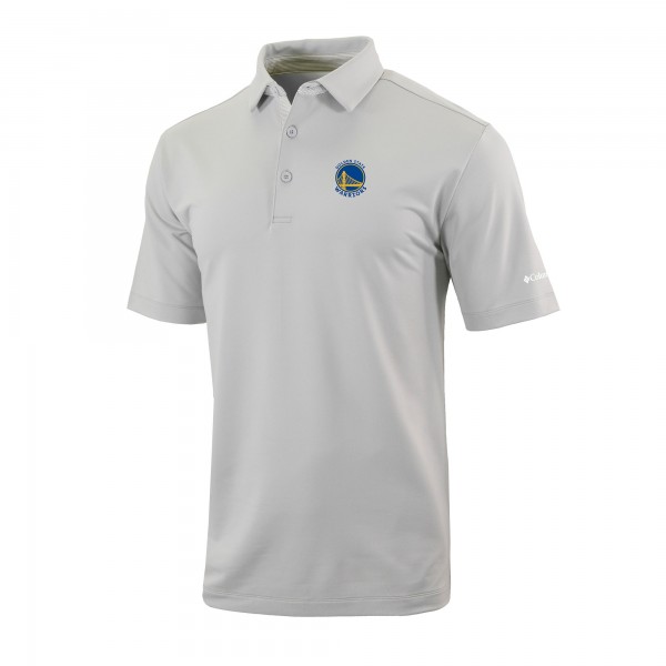 Golden State Warriors Columbia Gray Omni-Wick Even Lie Polo