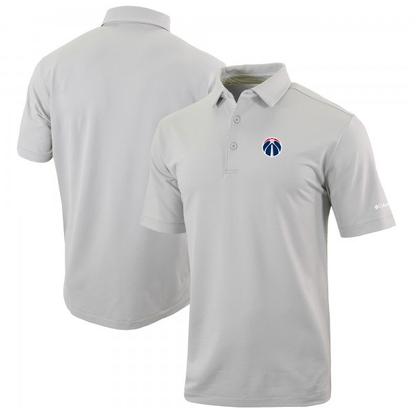 Washington Wizards Columbia Gray Omni-Wick Even Lie Polo