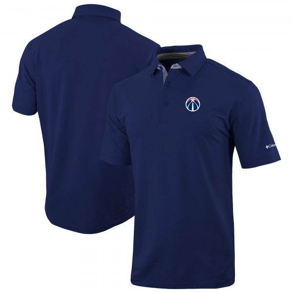 Washington Wizards Columbia Navy Omni-Wick Even Lie Polo