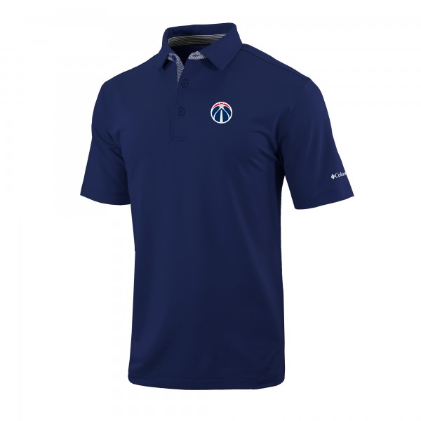 Washington Wizards Columbia Navy Omni-Wick Even Lie Polo