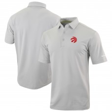 Toronto Raptors Columbia Gray Omni-Wick Even Lie Polo