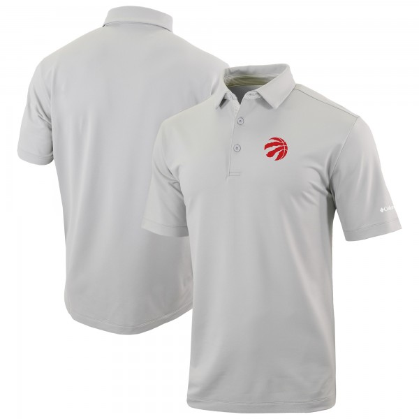 Toronto Raptors Columbia Gray Omni-Wick Even Lie Polo
