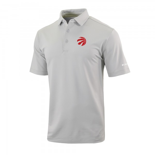 Toronto Raptors Columbia Gray Omni-Wick Even Lie Polo