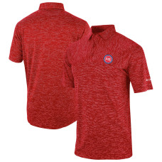 Detroit Pistons Columbia Red Omni-Wick Heading Out Polo
