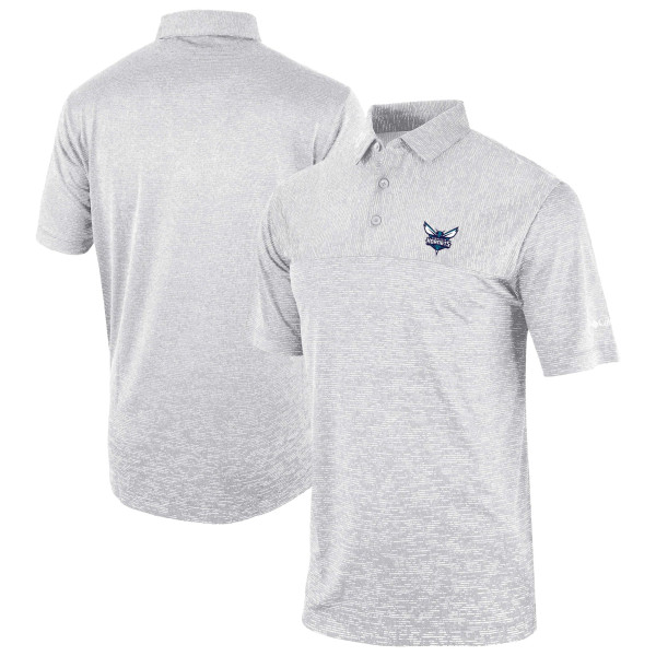 Поло Charlotte Hornets Columbia Gray Omni-Wick Heading Out