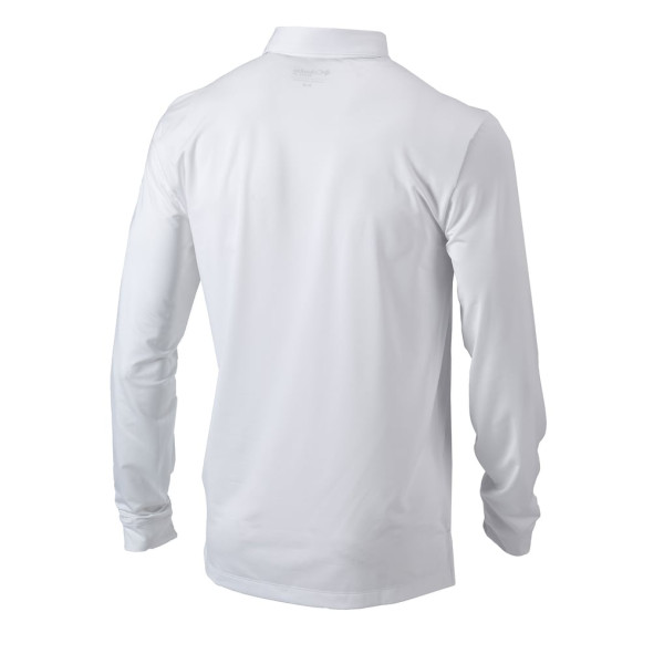 Поло Brooklyn Nets Columbia White Omni-Wick Pin High Long Sleeve