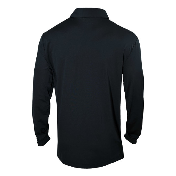Поло Brooklyn Nets Columbia Black Omni-Wick Pin High Long Sleeve