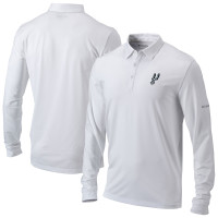 Поло San Antonio Spurs Columbia White Omni-Wick Pin High Long Sleeve
