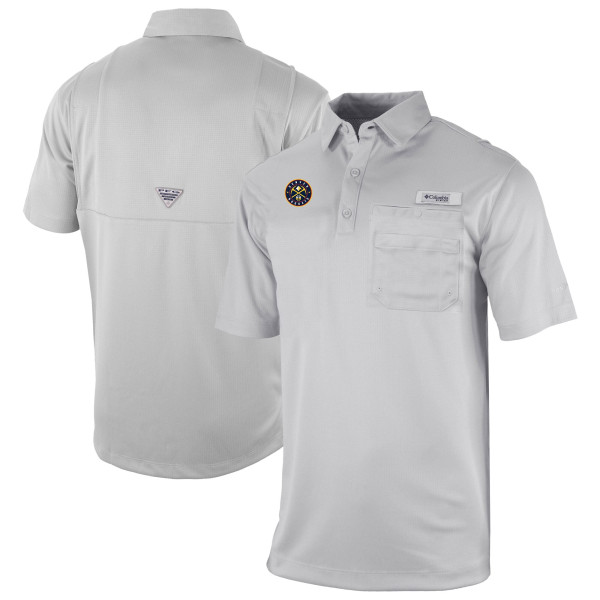 Поло Denver Nuggets Columbia Gray Omni-Wick Flycaster Pocket